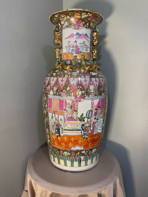 Chinese Vase Famille Rose Style