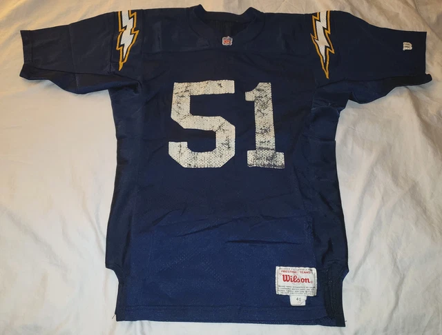 Vintage San Diego Chargers #51 Wilson Football Jersey 40 M / L - Terry Crews ??