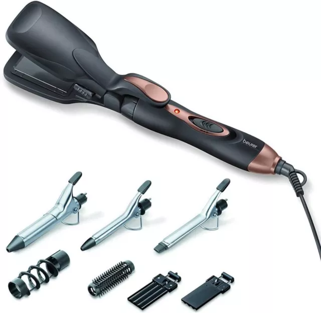 Beurer Style Pro HT60 Multifunktionaler Styler, 7-in-1 Haarglätter, Locke...