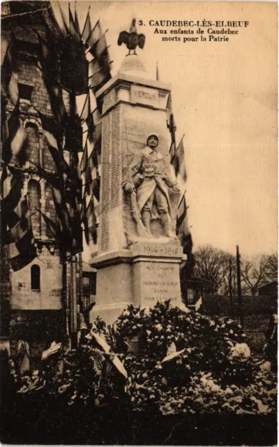 CPA CAUDEBEC les ELBEUF Aux enfants de CAUDEBEC morts pour la Patrie (347541)