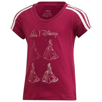Adidas Girls Disney® T-Shirt 🔥GENUINE per la piccola principessa Età 4-11 Anni GD6564