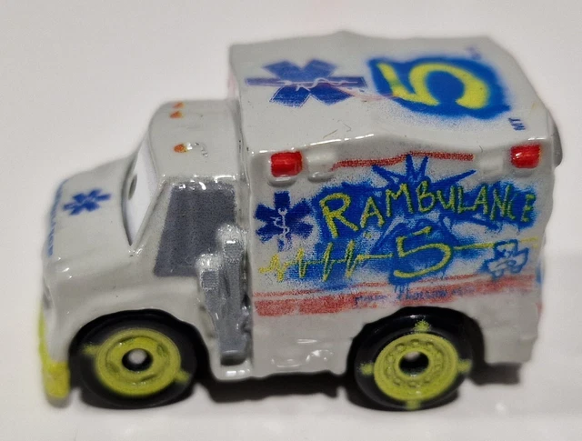 DISNEY PIXAR CARS Mini Racers Dr Damage Rambulance Diecast New Loose ...