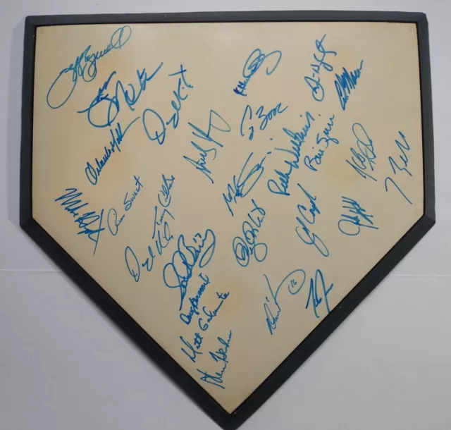 1996 Houston Astros Team Multiple Signed Home Plate Bagwell Hampton Spiers MLB