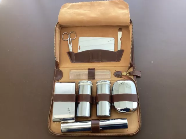 Art Deco Reisenessecaire Toiletten Set KAS London