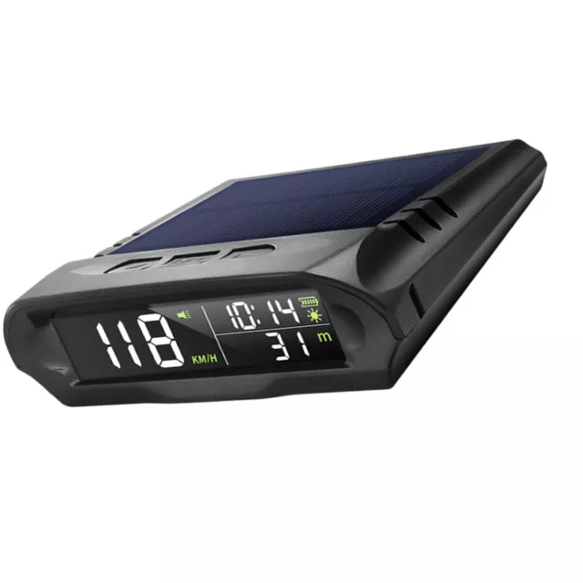 Auto HUD Head UP Display Car Multifunctional Solar Digital Speedometer Overspeed