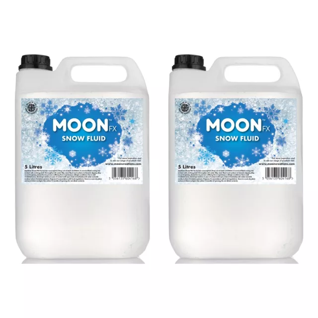 2 x 5L MoonFX Profi Schneeflüssigkeit - Pro Liquid Schnee Weihnachten Winterwunderland