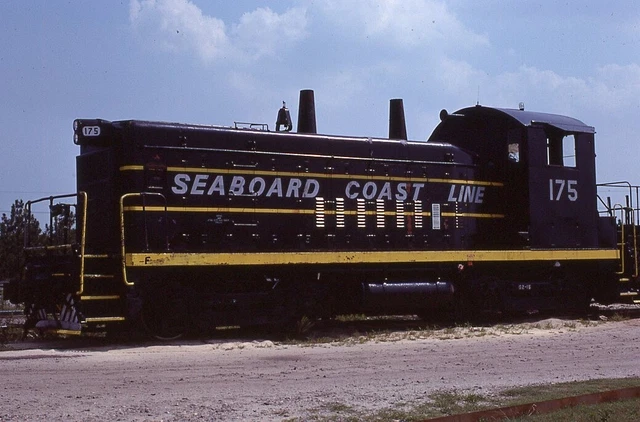 ORIGINAL 1978 RAILROAD SLIDE SEABOARD COAST LINE 175 Hamlet NORTH CAROLINA x ACL