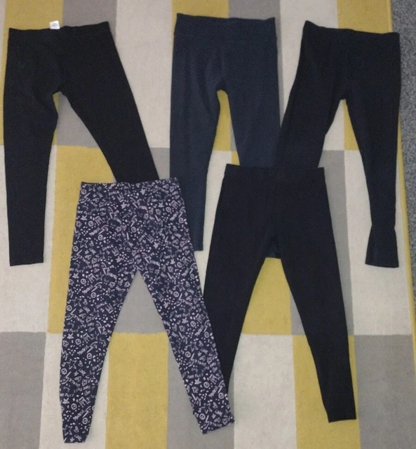 Pacchetto di 5 leggings per ragazze NEXT età 9-10 anni ottime condizioni
