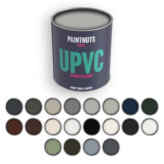 PVC Paint UPVC Door Window Gutter Plastic Paint All Colours & Finish - 500ml Tin