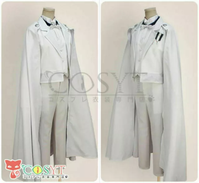 SAILORMOON TUXEDO MASK Chiba Mamoru White Suit Cosplay Costume Cloak ...