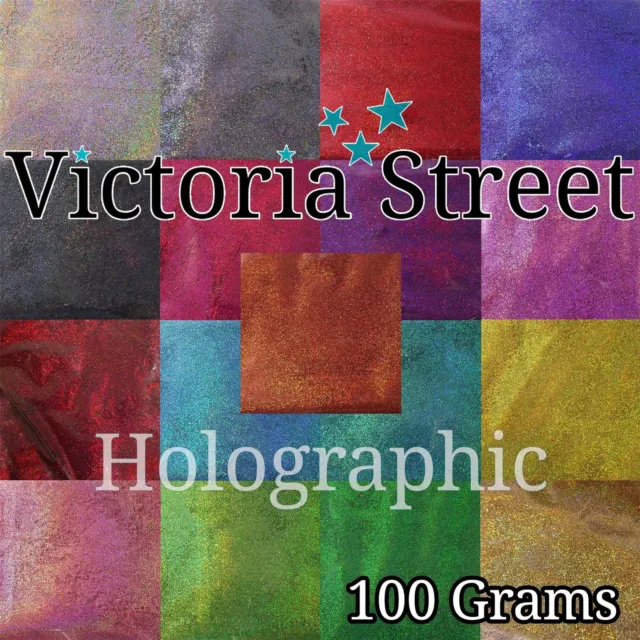Victoria Street Glitter 100g in Holographic - Premium Quality Hologram Craft