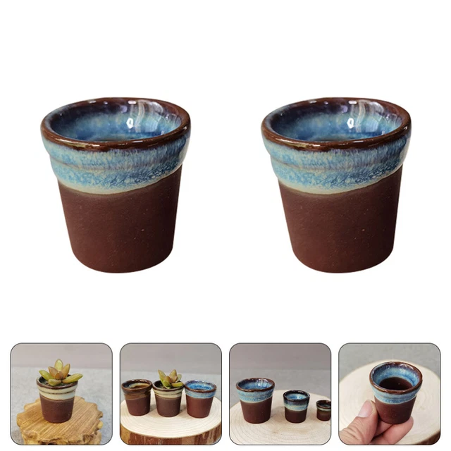 Puppenhaus Blumentöpfe Keramik Miniatur Pflanzer Pflanze Topf Möbel für
