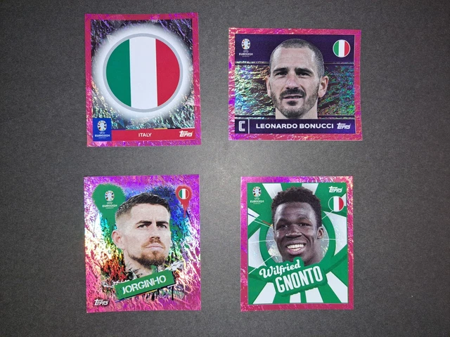 TOPPS UEFA EURO 2024 Sticker, Swiss Edition, Italy Pink EUR 25,95 ...