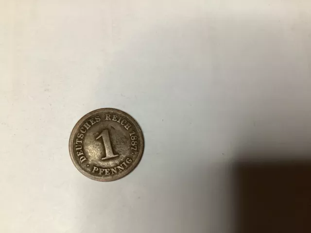 1 Pfennig 1887 F