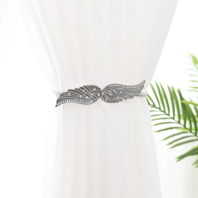 US 2-8 Pcs Curtain Tiebacks Crystal Tie Backs Buckle Clips Holdbacks Home Decor 2