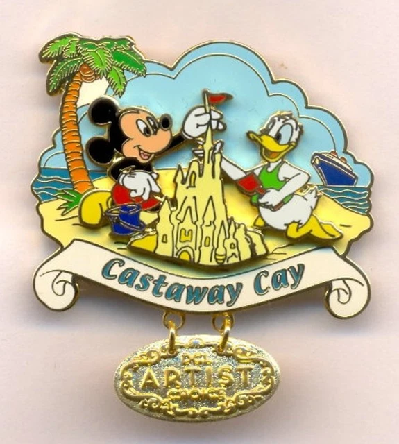 DISNEY CRUISE LINE Castaway Cay Mickey Donald Artist Choice LE Pin 19.