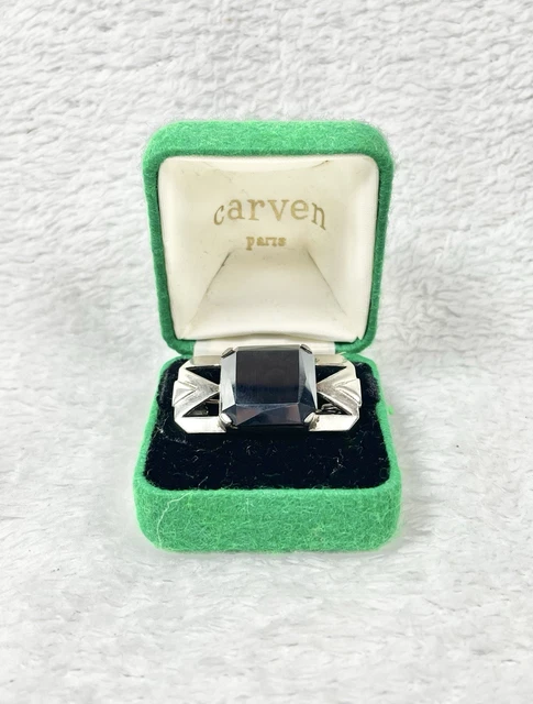 Broche Vintage Carven Paris Art Déco – En Argent Massif, Occasion