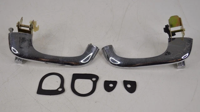 1964-1966 Ford Mustang Outside Door Handles w/ Mounting Gaskets OEM Original