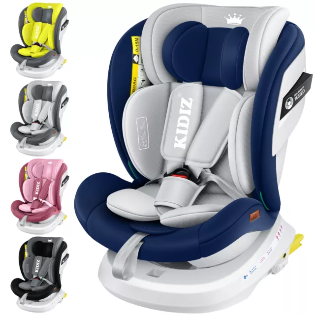 KIDIZ® Kindersitz 0-36 kg mit ISOFIX 360° Autokindersitze Baby Autositz Kinder