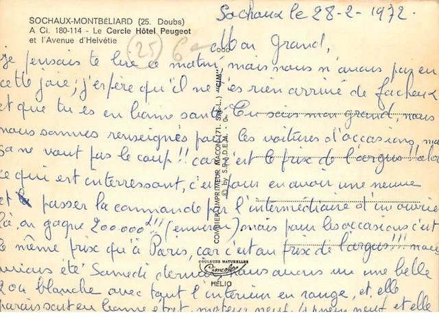 25.AM10643.Sochaux-Montbeliard.General view.Edit Combier.180-114.CPSM 15x10 c 2