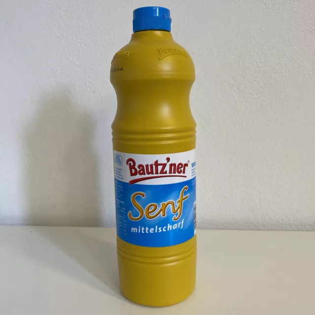 3x Bautzner Senf mittelscharf 1000ml Vorratsflasche Ostprodukt 3x 1l 6,63€/l