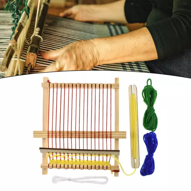 Wooden Weaving Loom DIY Hand Knitting Weaving Machine for Knitter Mats