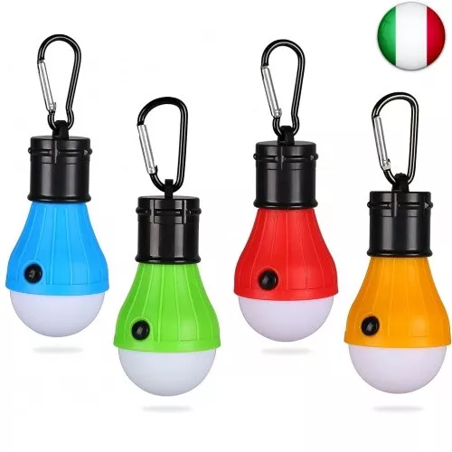 Yizhet Lampada LED da Campeggio, 4 Pezzi Tenda LED Luce Lanterna da Campeggio