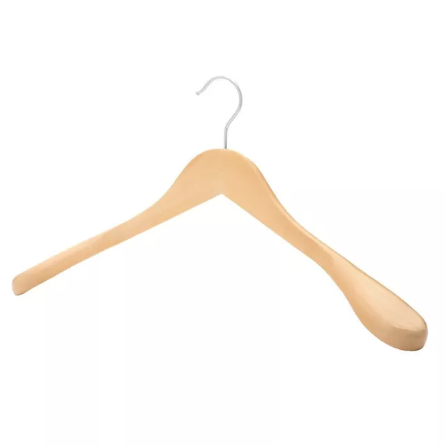 Wooden Clothes Hangers with Broad Shoulders - 45 cm 2