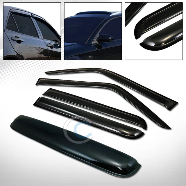 SMOKE SUN SHADE Vent Window Visors+Sunroof Moon Roof Guard 0717 Jeep