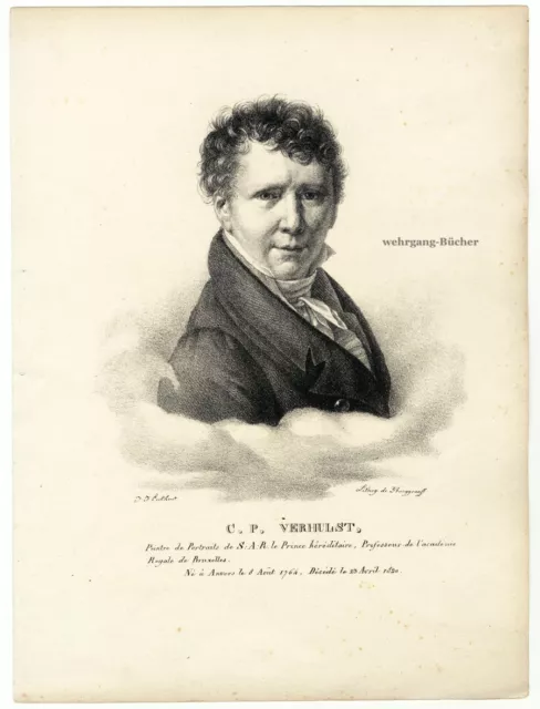 Burggraaff, Porträt des C. P. Verhulst, Lithographie nach J. J. Eeckhout um 1830