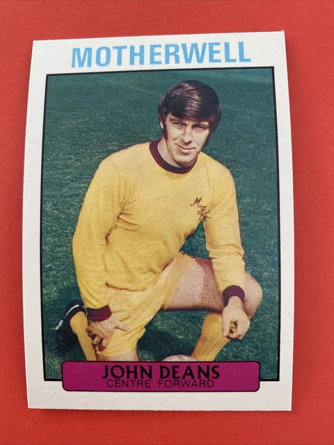A&BC Scottish Football Cards Purple Back 1971/72 Jean Deans [Motherwell] #52