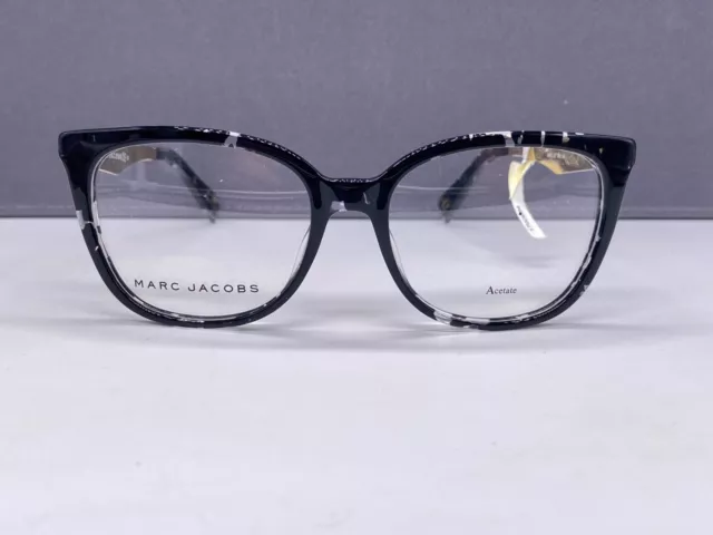 Marc Jacobs Brille Damen Schwarz Gold Rund Panto Marc 207