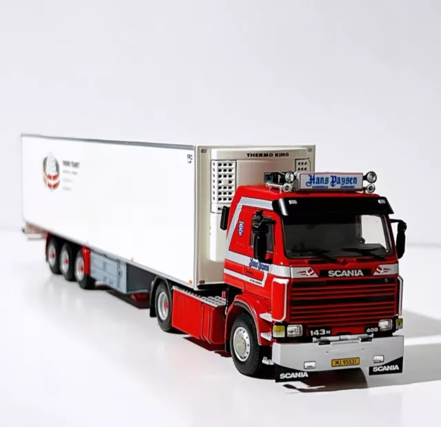 Scania 143 4x2 reefer trailer 3 axle "Hans Paysen" WSI truck models