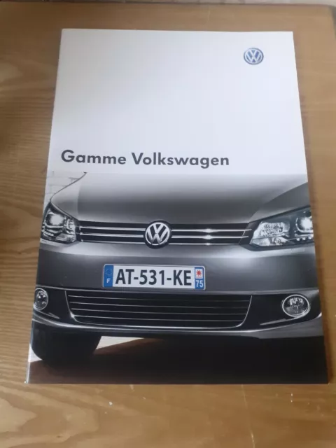 Brochure / Catalogue Gamme Volkswagen De 2010 - En Excellent Etat -