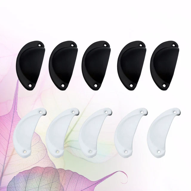 10 Pcs Kitchen Hardware Accessory Metal Handle Cabinet Drawer Pulls Shell 2