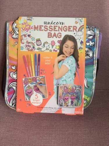 Glitter messenger sales bag unicorn