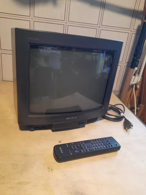 Tv Color Sony Trinitron KV-M1420A Con Telecomando Vintage Anni 80/90