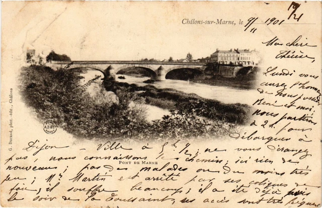 CPA CHALONS-sur-MARNE le. . . - Pont de Marne (742385)