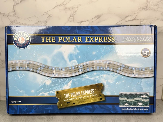 LIONEL 2325010 THE Polar Express Ice Fastrack 4 pack O36 Curve New 2023 ...