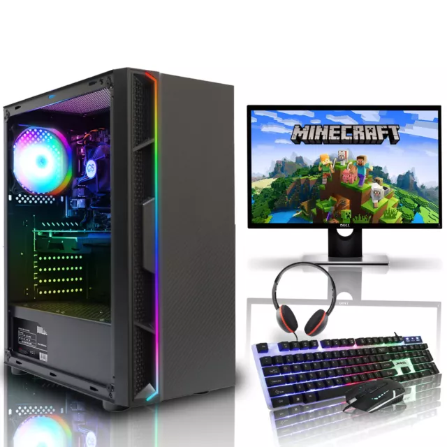 Intel Quad Core i5 Gaming PC Computer Bundle 16GB 1TB Nvidia GT 730 Windows 10✅