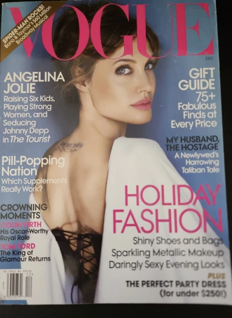 Vogue Magazine December 2010 Angelina Jolie Newsstand Copy No Label