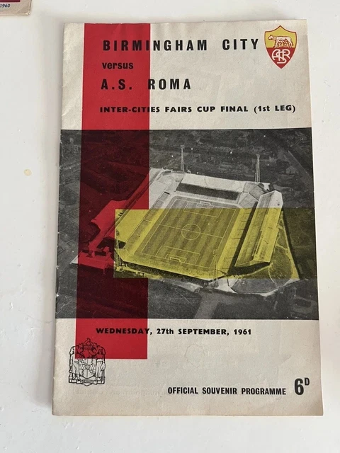 AS Roma v Birmingham City, 11 October 1961