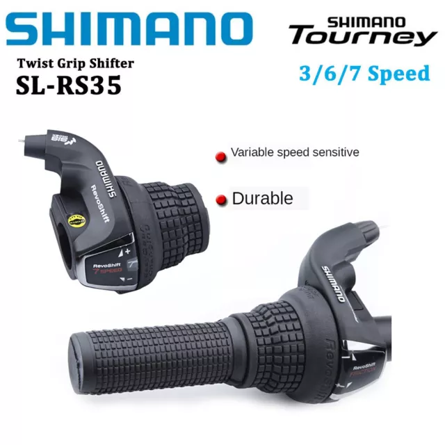 SHIMANO RevoShift SL-RS35 3/6/7/18/21Speed MTB Twist Grip Shifter RS25 RS36 RS47