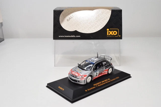 PEUGEOT 206 WRC RALLYE DE SUEDE 2003 GRONHOLM IXO RAM106 1:43 1er o