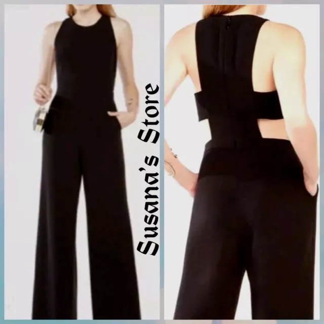 Nwt Bcbg Maxazria Ellabeth Back Cut-Out Jumpsuit Size 2 Msrp $268