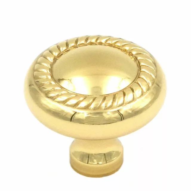 Amerock BP1426-3 Polished Brass 1" Decorative Cabinet Knob Pull (4 PACK)