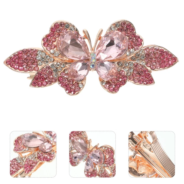 Ferretto per capelli con strass fermacapelli clip a molla mini superiore signorina sposa