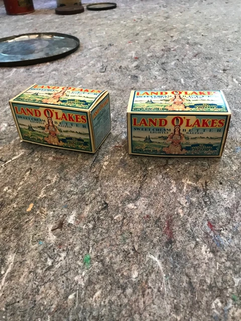 2 Colorful Land O Lakes Sweet Cream Butter Lightly Salted 1lb Butter box cartons