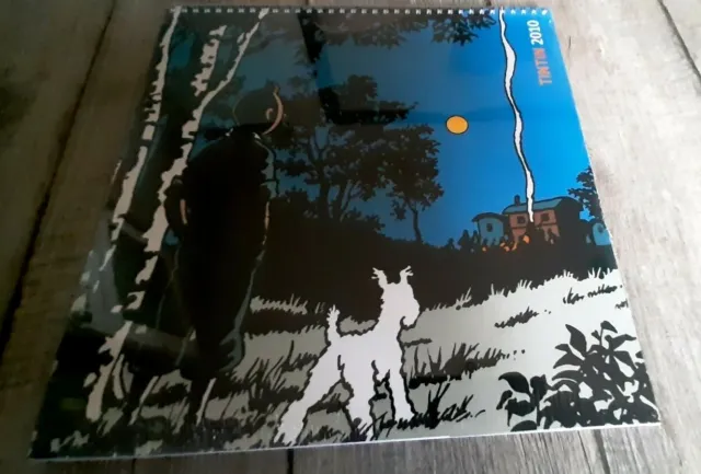 Tintin Calendar Scarecrow Format 15 11/16x11 13/16in To Spirals - New On Cello &