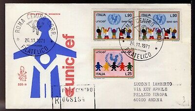 FDC VENETIA 320-25º anniversario dell'U.N.I.C.E.F ITALIA 1971 